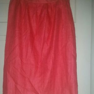Sandra Roth Ciao Sport Orange Silk Skirt Nwt Sz 16